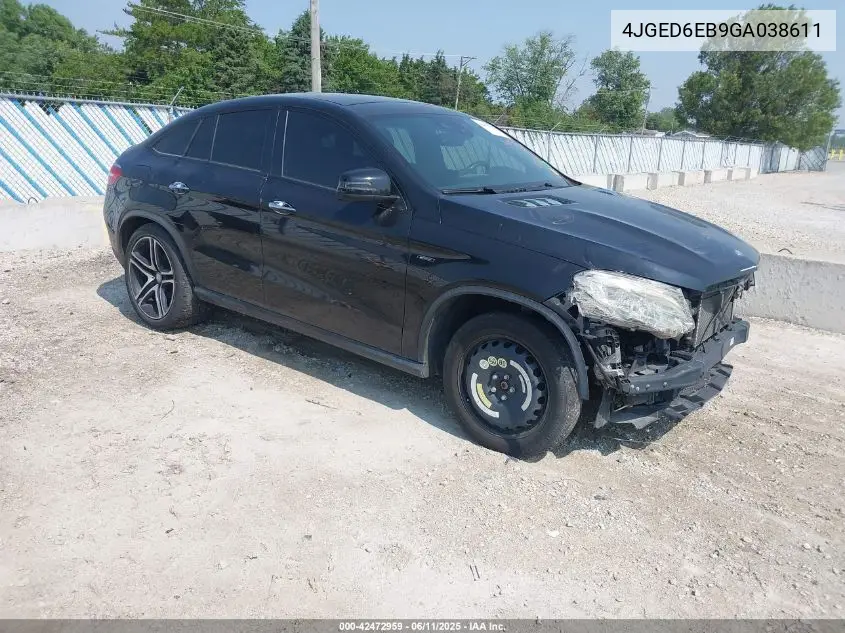 2016 Mercedes-Benz Gle 450 Amg Coupe 4Matic VIN: 4JGED6EB9GA038611 Lot: 42472959