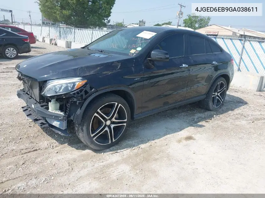 2016 Mercedes-Benz Gle 450 Amg Coupe 4Matic VIN: 4JGED6EB9GA038611 Lot: 42472959