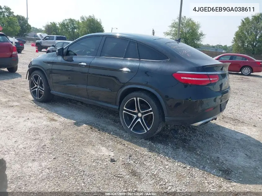 2016 Mercedes-Benz Gle 450 Amg Coupe 4Matic VIN: 4JGED6EB9GA038611 Lot: 42472959
