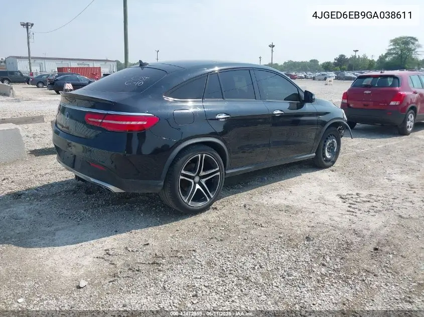 2016 Mercedes-Benz Gle 450 Amg Coupe 4Matic VIN: 4JGED6EB9GA038611 Lot: 42472959