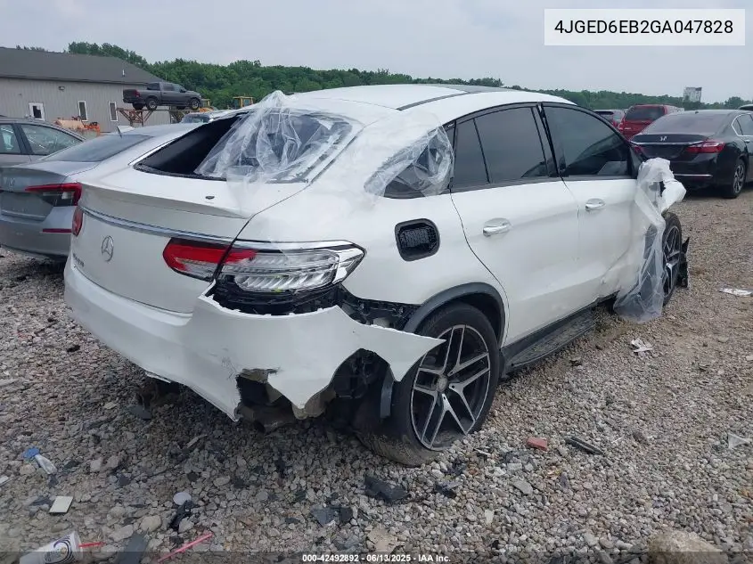 2016 Mercedes-Benz Gle 450 Amg Coupe 4Matic VIN: 4JGED6EB2GA047828 Lot: 42492892