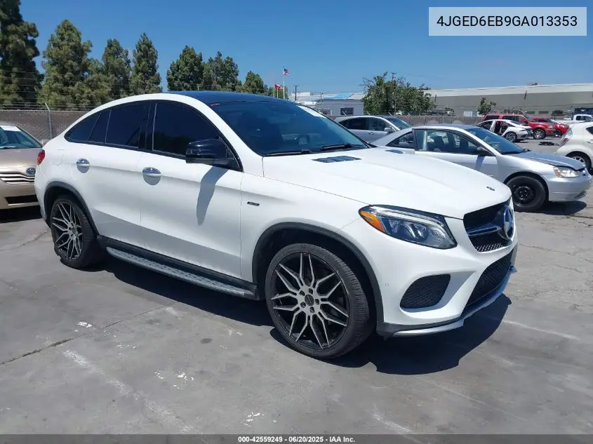 2016 Mercedes-Benz Gle 450 Amg Coupe 4Matic VIN: 4JGED6EB9GA013353 Lot: 42559249