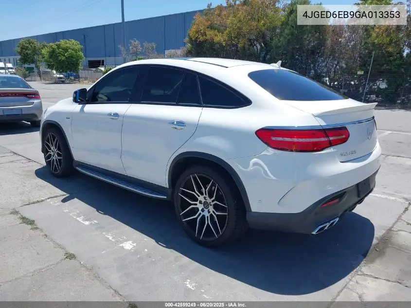 2016 Mercedes-Benz Gle 450 Amg Coupe 4Matic VIN: 4JGED6EB9GA013353 Lot: 42559249