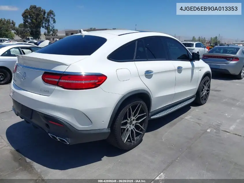 2016 Mercedes-Benz Gle 450 Amg Coupe 4Matic VIN: 4JGED6EB9GA013353 Lot: 42559249
