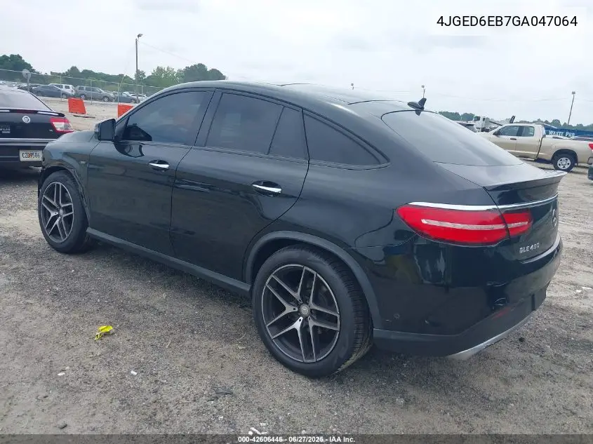 2016 Mercedes-Benz Gle 450 Amg Coupe 4Matic VIN: 4JGED6EB7GA047064 Lot: 42606446