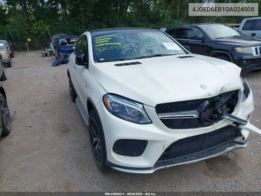 2016 Mercedes-Benz Gle 450 Amg Coupe 4Matic VIN: 4JGED6EB1GA024508 Lot: 42608411