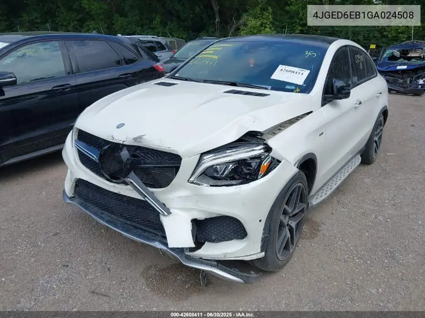 2016 Mercedes-Benz Gle 450 Amg Coupe 4Matic VIN: 4JGED6EB1GA024508 Lot: 42608411