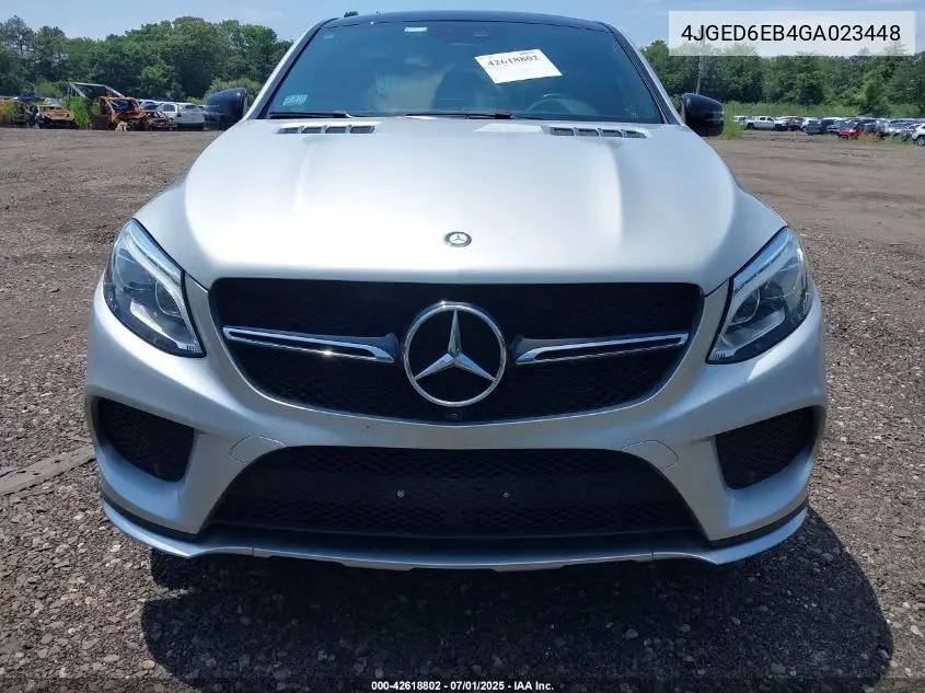 2016 Mercedes-Benz Gle 450 Amg Coupe 4Matic VIN: 4JGED6EB4GA023448 Lot: 42618802