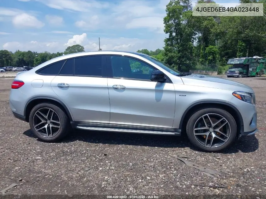 2016 Mercedes-Benz Gle 450 Amg Coupe 4Matic VIN: 4JGED6EB4GA023448 Lot: 42618802