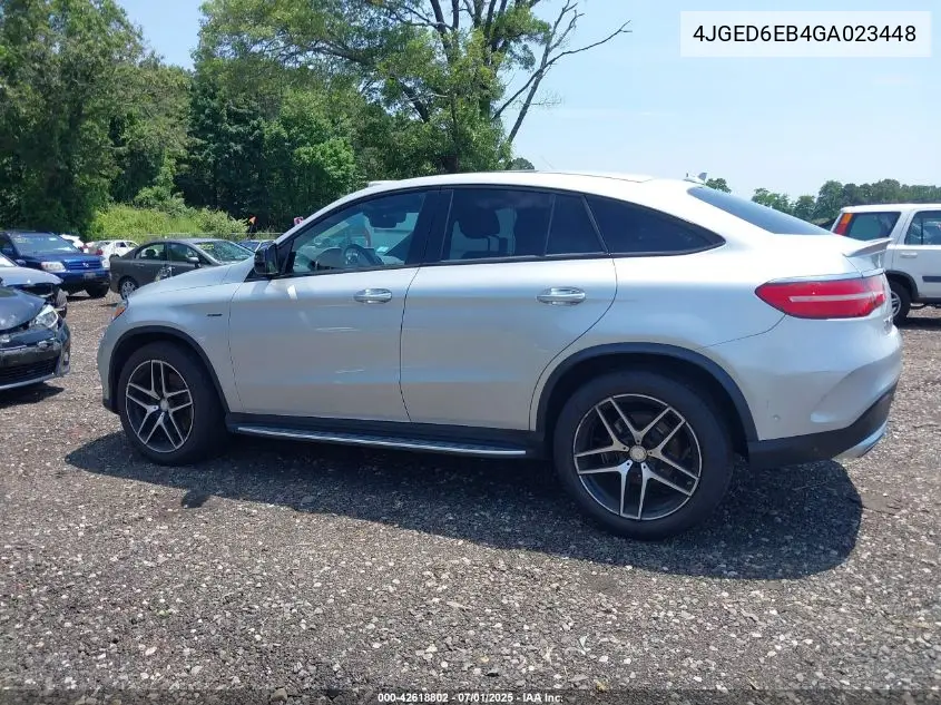 2016 Mercedes-Benz Gle 450 Amg Coupe 4Matic VIN: 4JGED6EB4GA023448 Lot: 42618802