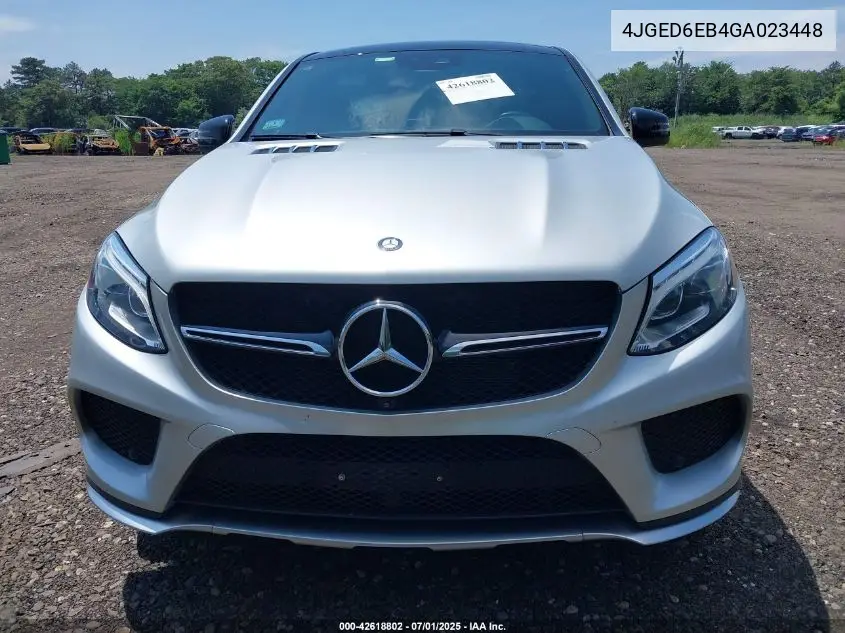 2016 Mercedes-Benz Gle 450 Amg Coupe 4Matic VIN: 4JGED6EB4GA023448 Lot: 42618802