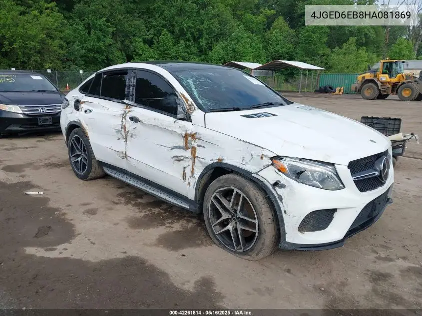 2017 Mercedes-Benz Amg Gle 43 Coupe 4Matic VIN: 4JGED6EB8HA081869 Lot: 42261814