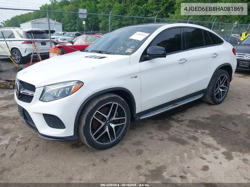 2017 Mercedes-Benz Amg Gle 43 Coupe 4Matic VIN: 4JGED6EB8HA081869 Lot: 42261814
