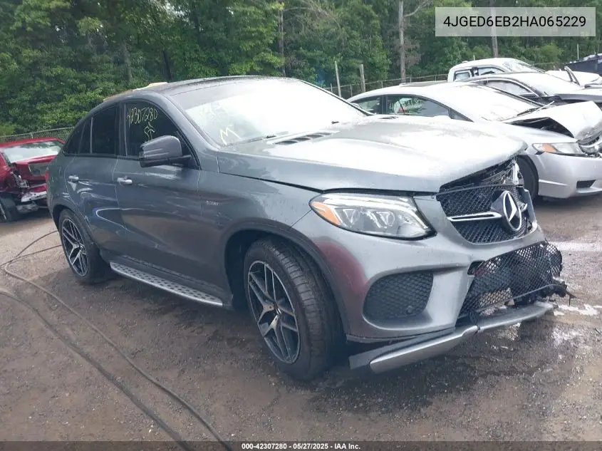 2017 Mercedes-Benz Amg Gle 43 Coupe 4Matic VIN: 4JGED6EB2HA065229 Lot: 42307280