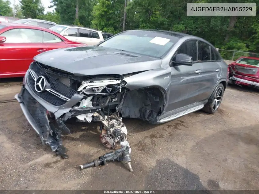 2017 Mercedes-Benz Amg Gle 43 Coupe 4Matic VIN: 4JGED6EB2HA065229 Lot: 42307280