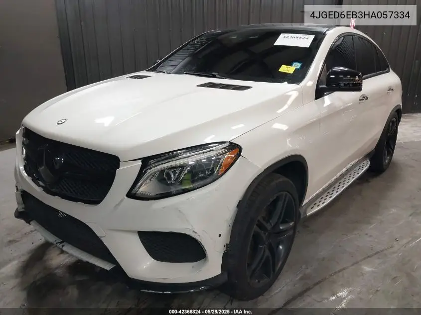 2017 Mercedes-Benz Amg Gle 43 Coupe 4Matic VIN: 4JGED6EB3HA057334 Lot: 42368824