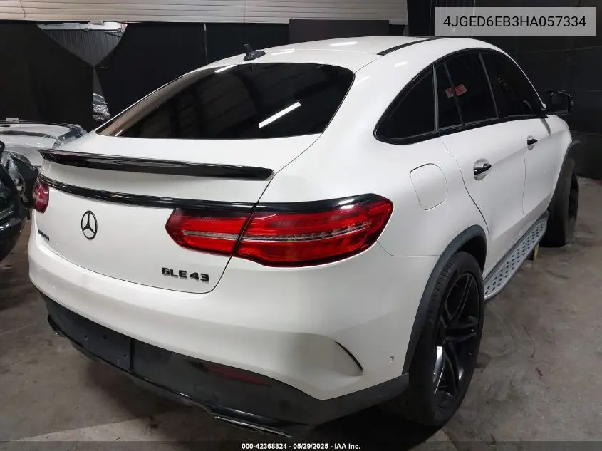 2017 Mercedes-Benz Amg Gle 43 Coupe 4Matic VIN: 4JGED6EB3HA057334 Lot: 42368824
