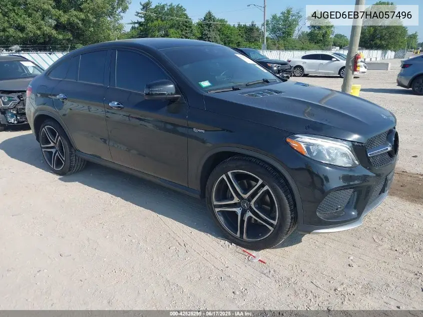 2017 Mercedes-Benz Amg Gle 43 Coupe 4Matic VIN: 4JGED6EB7HA057496 Lot: 42525299