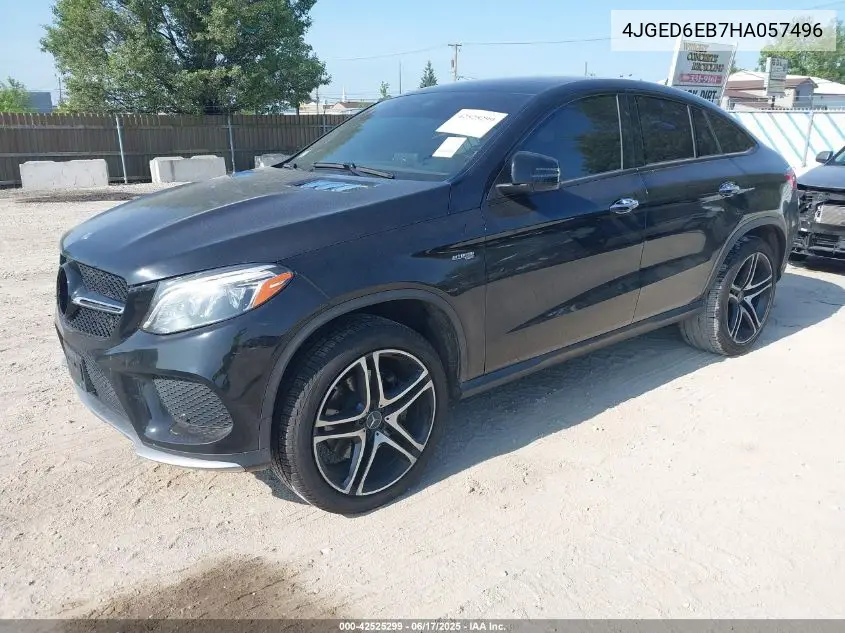 2017 Mercedes-Benz Amg Gle 43 Coupe 4Matic VIN: 4JGED6EB7HA057496 Lot: 42525299