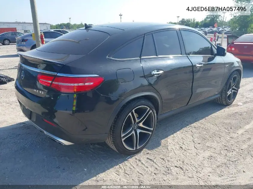 2017 Mercedes-Benz Amg Gle 43 Coupe 4Matic VIN: 4JGED6EB7HA057496 Lot: 42525299