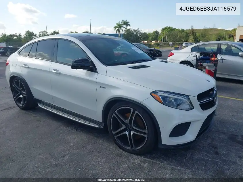 2018 Mercedes-Benz Amg Gle 43 Coupe 4Matic VIN: 4JGED6EB3JA116579 Lot: 42163406