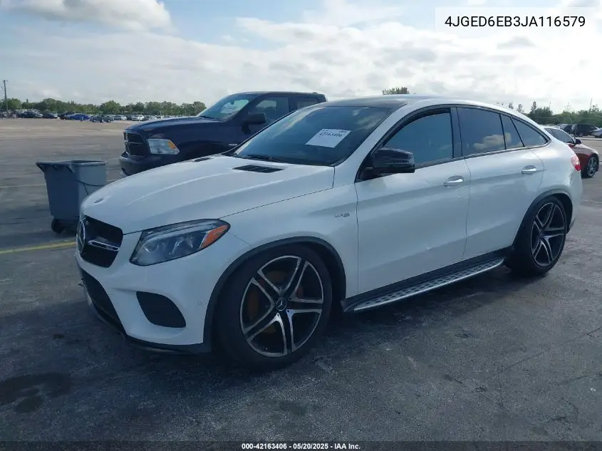 2018 Mercedes-Benz Amg Gle 43 Coupe 4Matic VIN: 4JGED6EB3JA116579 Lot: 42163406