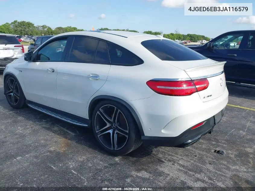 2018 Mercedes-Benz Amg Gle 43 Coupe 4Matic VIN: 4JGED6EB3JA116579 Lot: 42163406