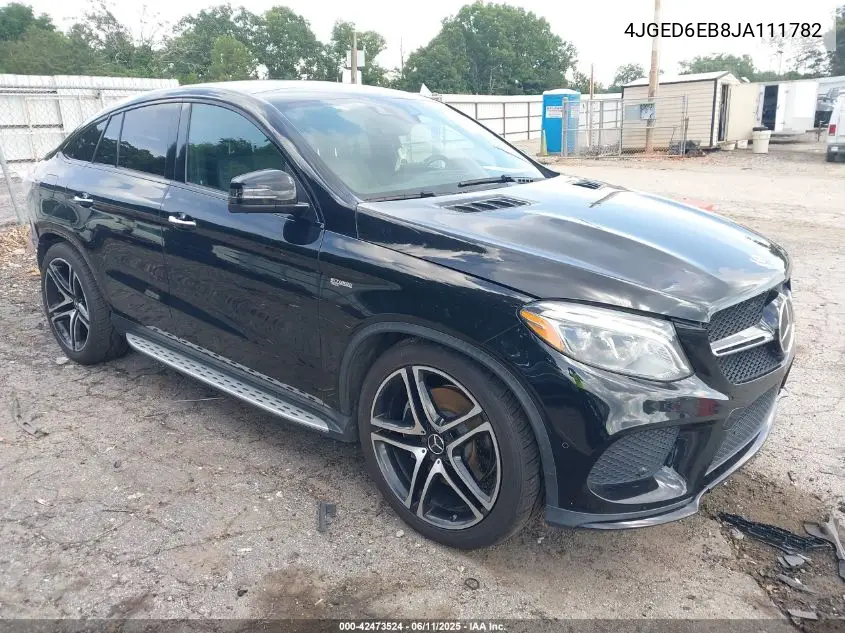2018 Mercedes-Benz Amg Gle 43 Coupe 4Matic VIN: 4JGED6EB8JA111782 Lot: 42473524