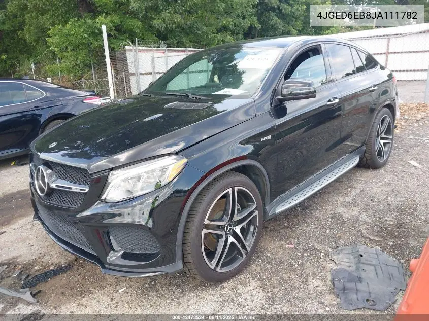 2018 Mercedes-Benz Amg Gle 43 Coupe 4Matic VIN: 4JGED6EB8JA111782 Lot: 42473524