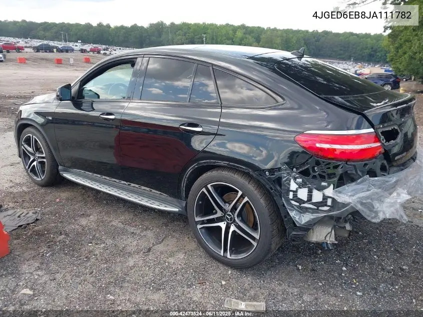 2018 Mercedes-Benz Amg Gle 43 Coupe 4Matic VIN: 4JGED6EB8JA111782 Lot: 42473524