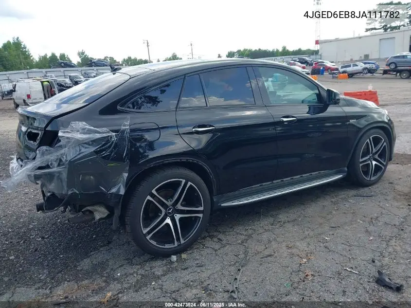 2018 Mercedes-Benz Amg Gle 43 Coupe 4Matic VIN: 4JGED6EB8JA111782 Lot: 42473524