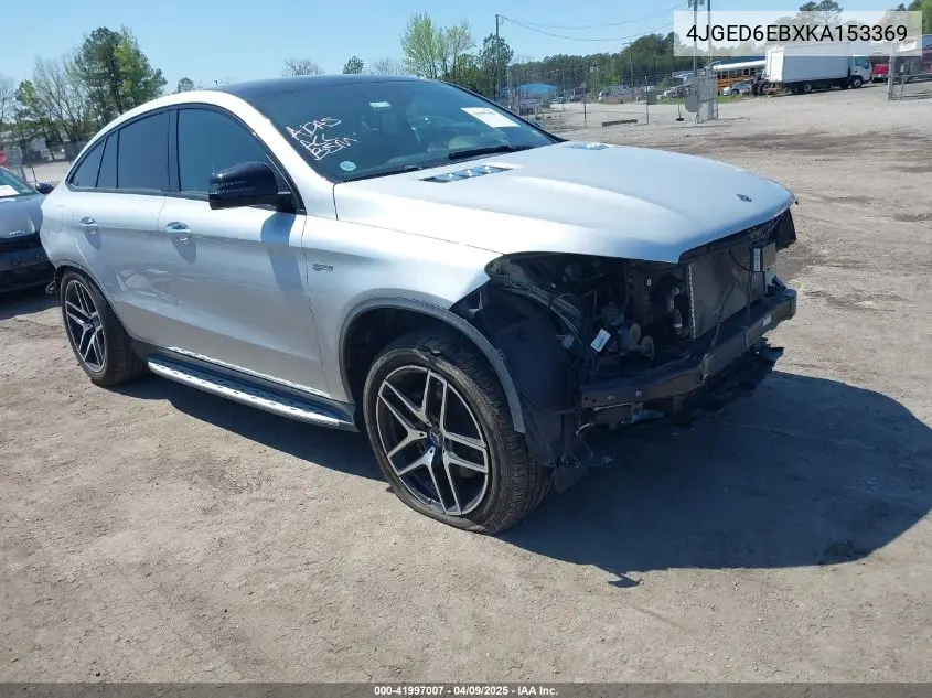 2019 Mercedes-Benz Amg Gle 43 Coupe 4Matic VIN: 4JGED6EBXKA153369 Lot: 41997007