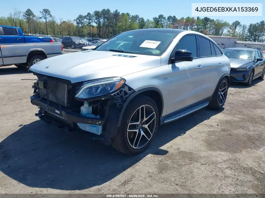 2019 Mercedes-Benz Amg Gle 43 Coupe 4Matic VIN: 4JGED6EBXKA153369 Lot: 41997007