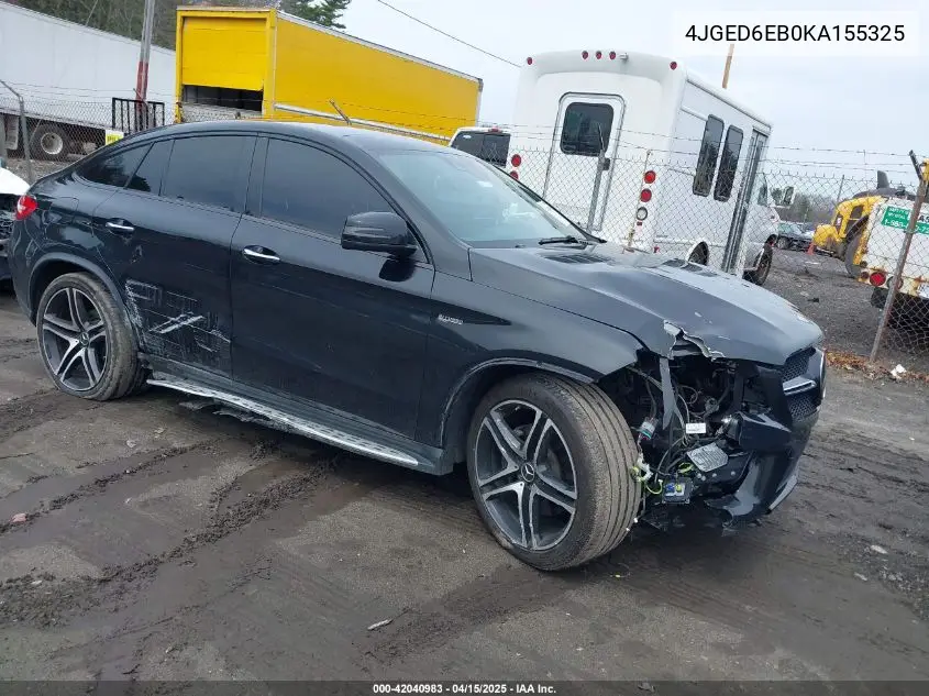 2019 Mercedes-Benz Amg Gle 43 Coupe 4Matic VIN: 4JGED6EB0KA155325 Lot: 42040983