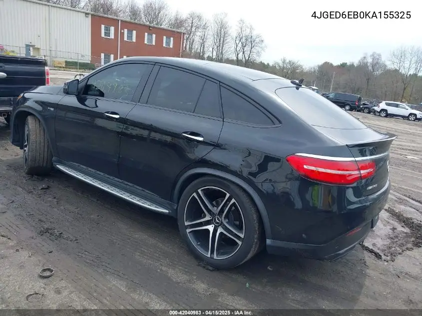 2019 Mercedes-Benz Amg Gle 43 Coupe 4Matic VIN: 4JGED6EB0KA155325 Lot: 42040983