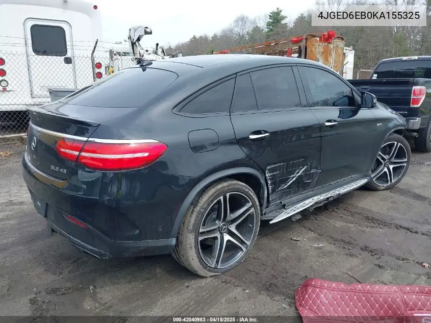 2019 Mercedes-Benz Amg Gle 43 Coupe 4Matic VIN: 4JGED6EB0KA155325 Lot: 42040983