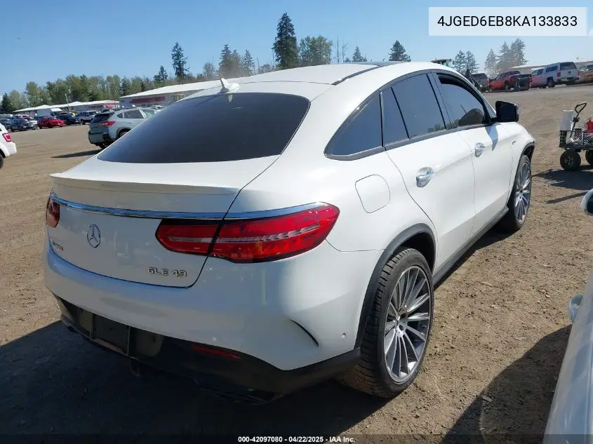 2019 Mercedes-Benz Amg Gle 43 Coupe 4Matic VIN: 4JGED6EB8KA133833 Lot: 42097080