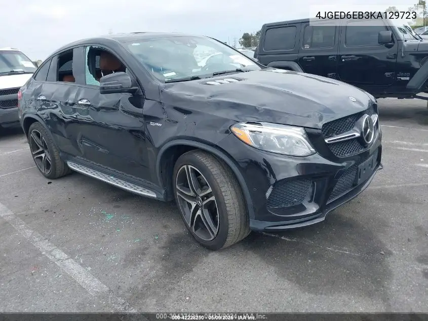 2019 Mercedes-Benz Amg Gle 43 Coupe 4Matic VIN: 4JGED6EB3KA129723 Lot: 42228250