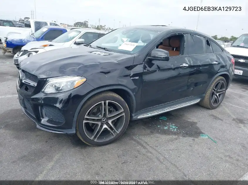 2019 Mercedes-Benz Amg Gle 43 Coupe 4Matic VIN: 4JGED6EB3KA129723 Lot: 42228250