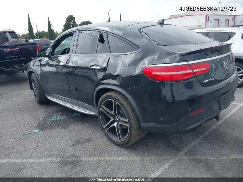 2019 Mercedes-Benz Amg Gle 43 Coupe 4Matic VIN: 4JGED6EB3KA129723 Lot: 42228250