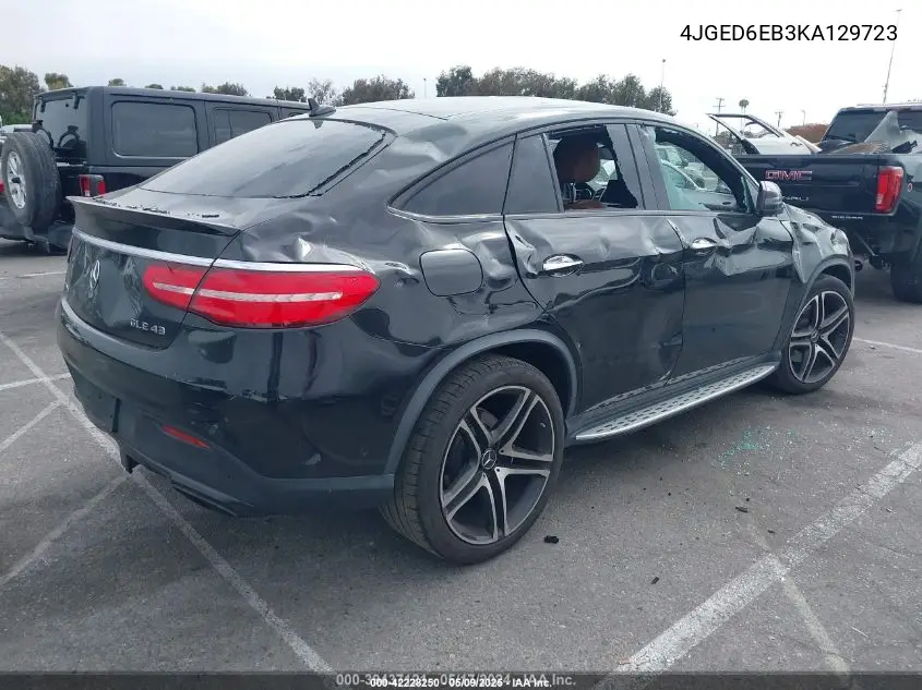 2019 Mercedes-Benz Amg Gle 43 Coupe 4Matic VIN: 4JGED6EB3KA129723 Lot: 42228250
