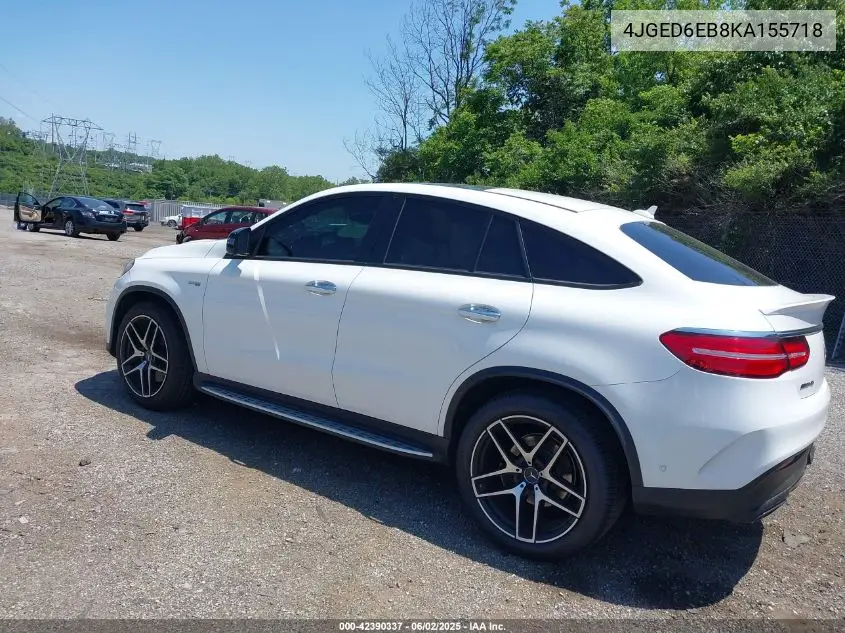 2019 Mercedes-Benz Amg Gle 43 Coupe 4Matic VIN: 4JGED6EB8KA155718 Lot: 42390337