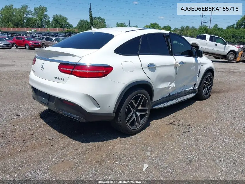 2019 Mercedes-Benz Amg Gle 43 Coupe 4Matic VIN: 4JGED6EB8KA155718 Lot: 42390337