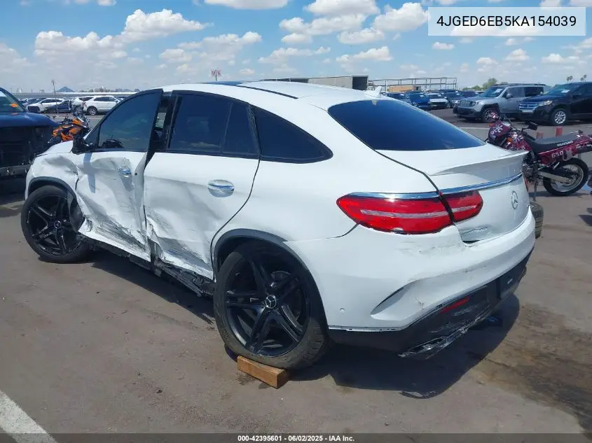2019 Mercedes-Benz Amg Gle 43 Coupe 4Matic VIN: 4JGED6EB5KA154039 Lot: 42395601