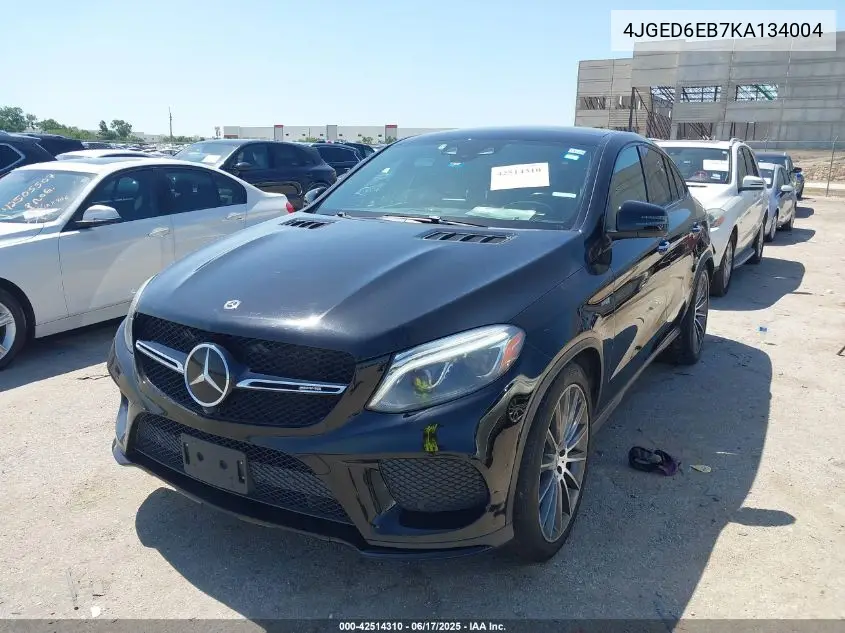 2019 Mercedes-Benz Amg Gle 43 Coupe 4Matic VIN: 4JGED6EB7KA134004 Lot: 42514310