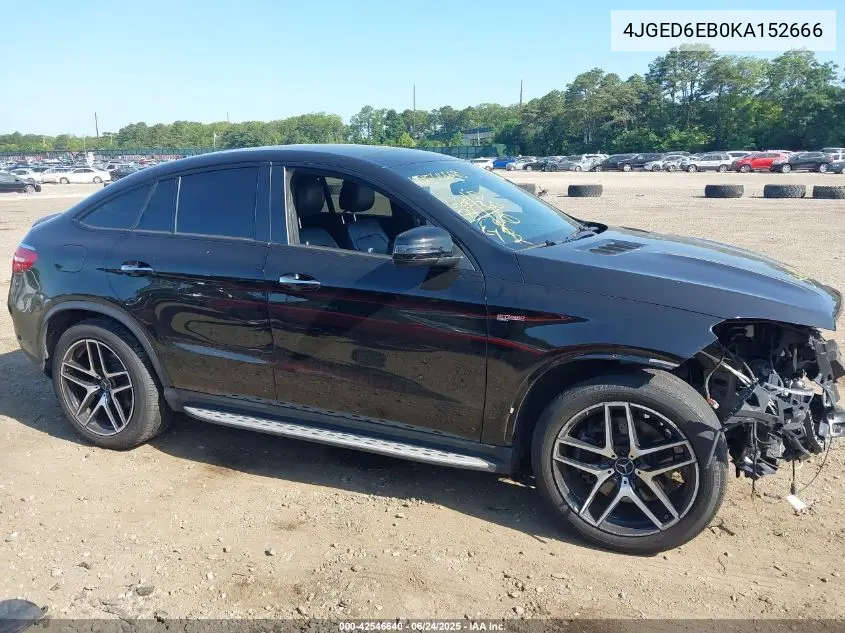 2019 Mercedes-Benz Amg Gle 43 Coupe 4Matic VIN: 4JGED6EB0KA152666 Lot: 42546640