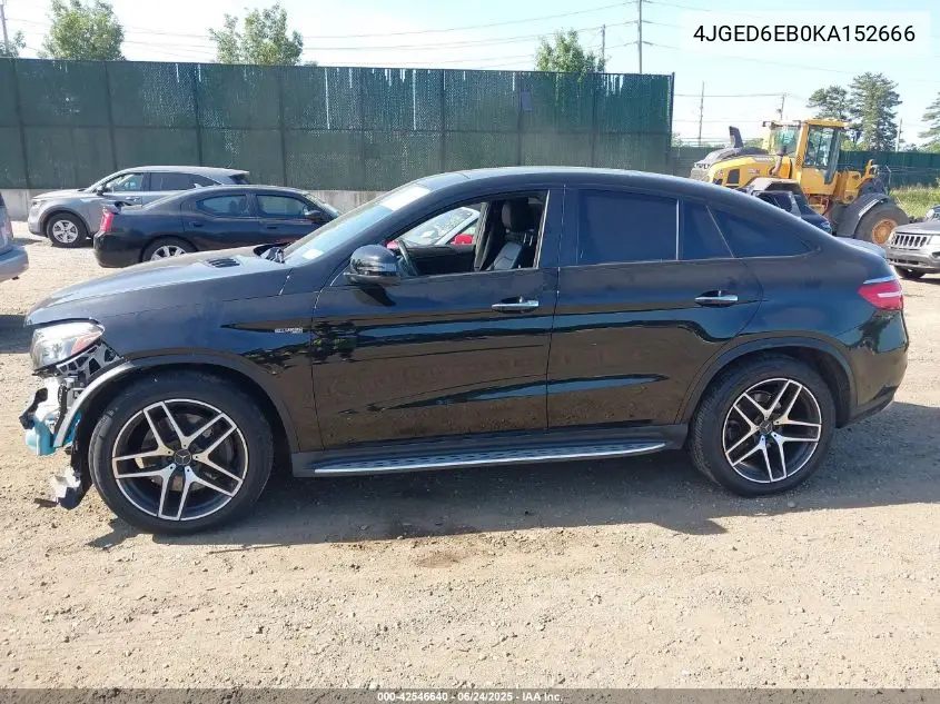 2019 Mercedes-Benz Amg Gle 43 Coupe 4Matic VIN: 4JGED6EB0KA152666 Lot: 42546640