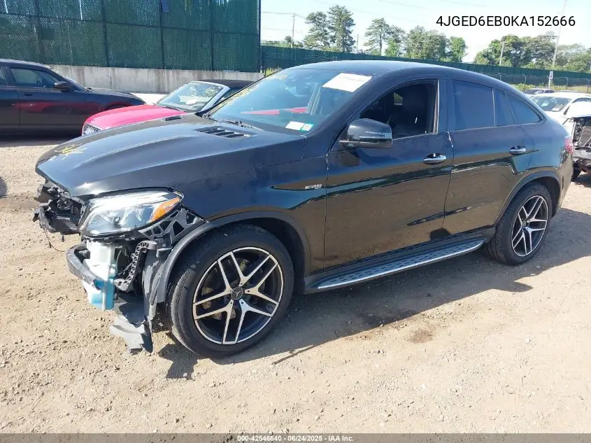 2019 Mercedes-Benz Amg Gle 43 Coupe 4Matic VIN: 4JGED6EB0KA152666 Lot: 42546640