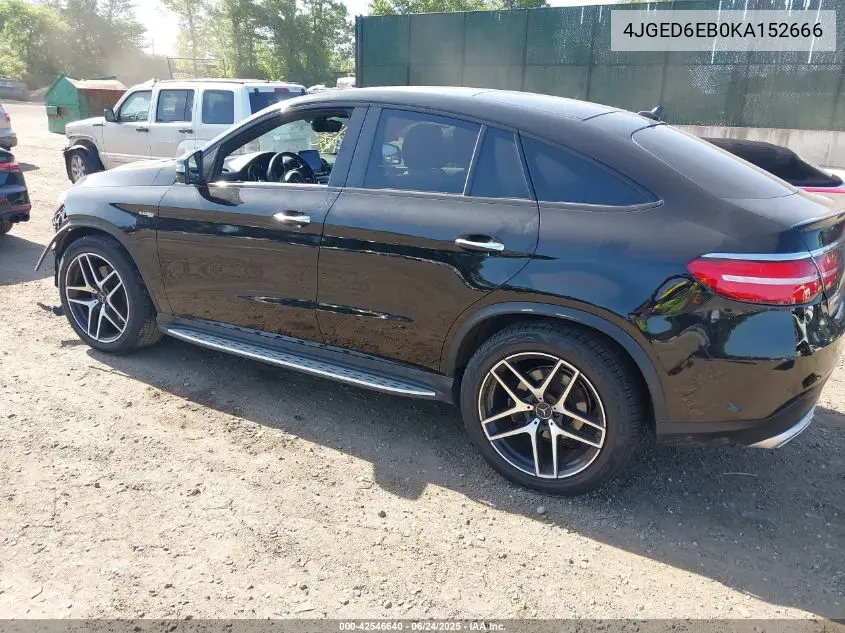 2019 Mercedes-Benz Amg Gle 43 Coupe 4Matic VIN: 4JGED6EB0KA152666 Lot: 42546640