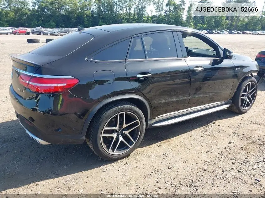 2019 Mercedes-Benz Amg Gle 43 Coupe 4Matic VIN: 4JGED6EB0KA152666 Lot: 42546640